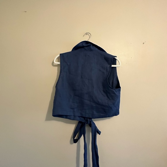 Linen wrap top - Picture 7 of 9